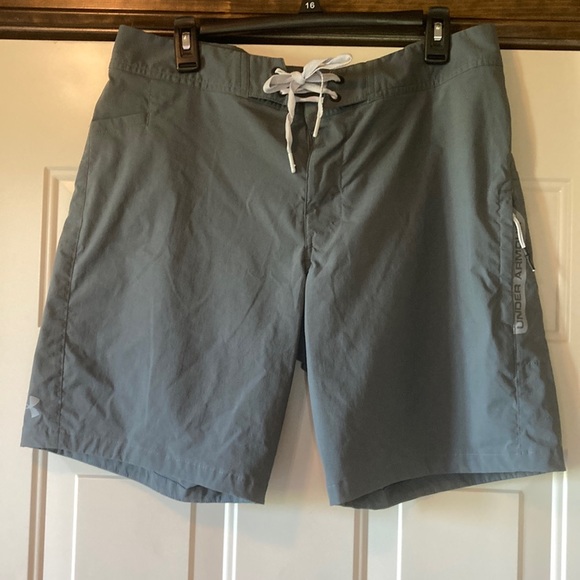 Under Armour Other - Mens 34 Swim Trunks Under Armour HeatGear Gray (ABBA)